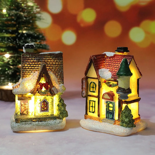 Christmas House LED Night Light – Battery-Powered Holiday Décor & Kids Gift 2025