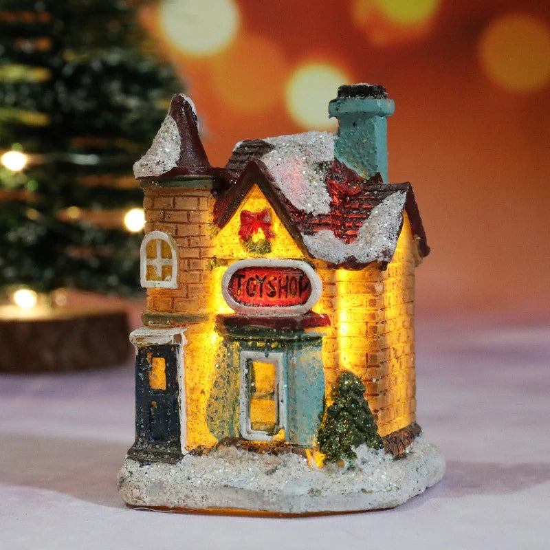 Christmas House LED Night Light – Battery-Powered Holiday Décor & Kids Gift 2025