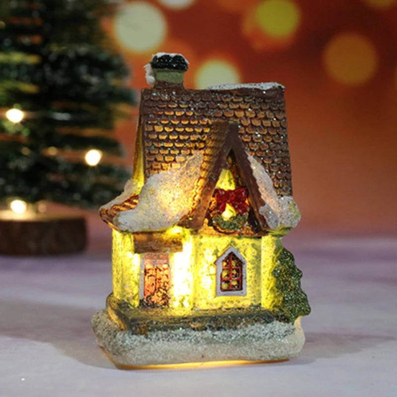 Christmas House LED Night Light – Battery-Powered Holiday Décor & Kids Gift 2025