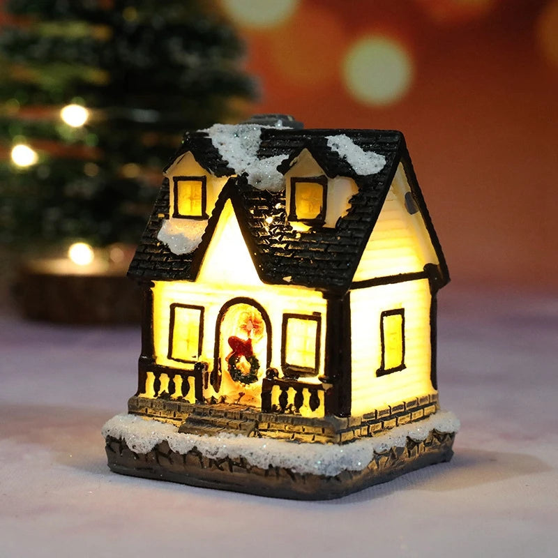 Christmas House LED Night Light – Battery-Powered Holiday Décor & Kids Gift 2025