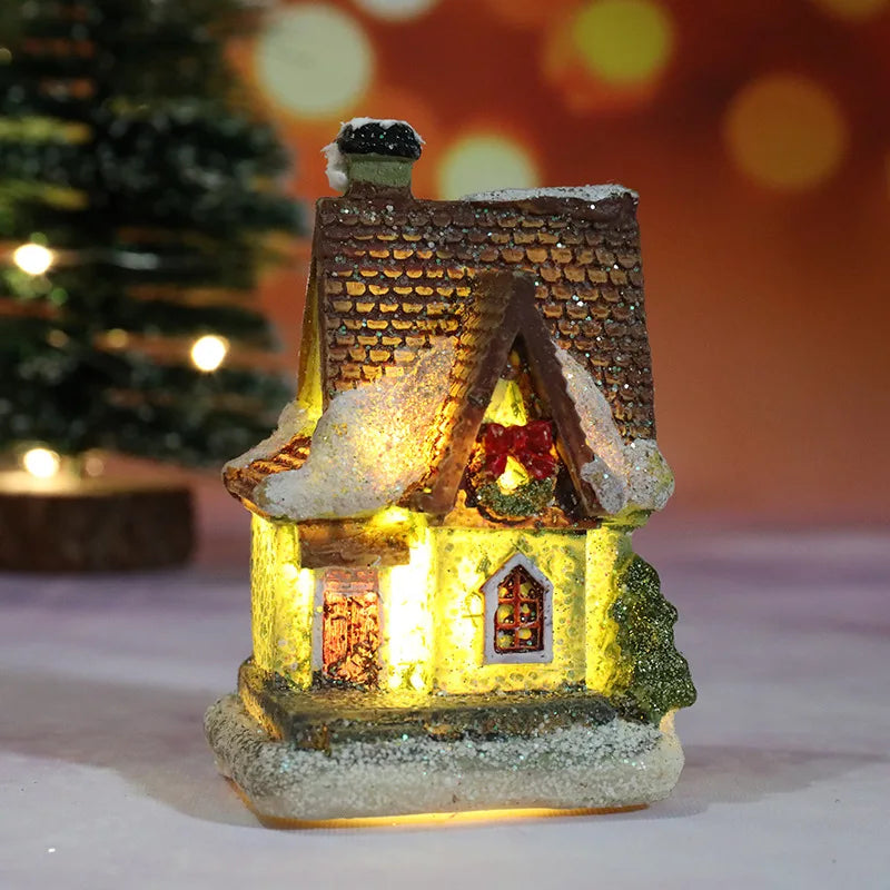 Christmas House LED Night Light – Battery-Powered Holiday Décor & Kids Gift 2025