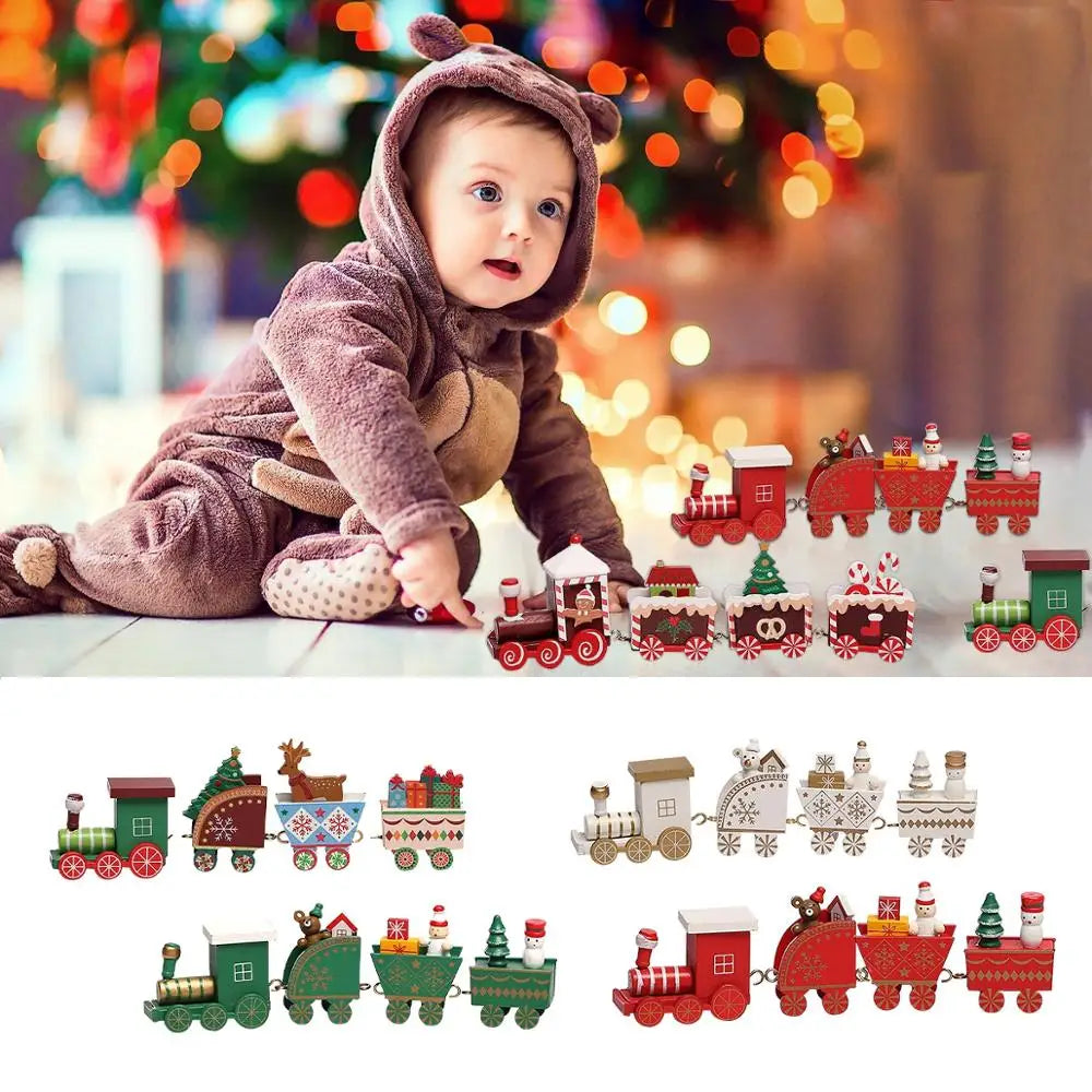 Christmas Wooden Train – Festive Holiday Ornament for Home & Gifts 2025–2026