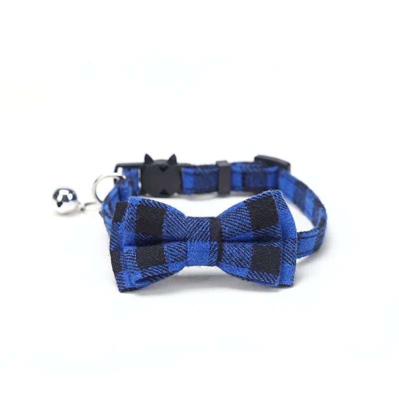 Christmas Pet Bow Tie Collar – Elegant Holiday Accessory for Dogs & Cats