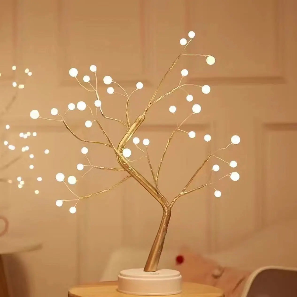 🌸 Cherry Blossom LED Tree Lamp – Touch Sensor Bonsai Light for Home & Holiday Décor