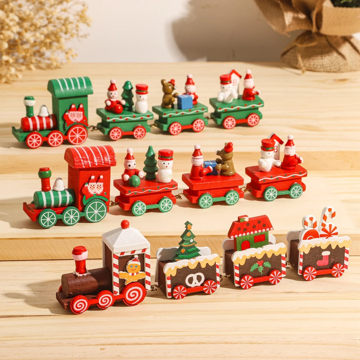 Christmas Wooden Train – Festive Holiday Ornament for Home & Gifts 2025–2026