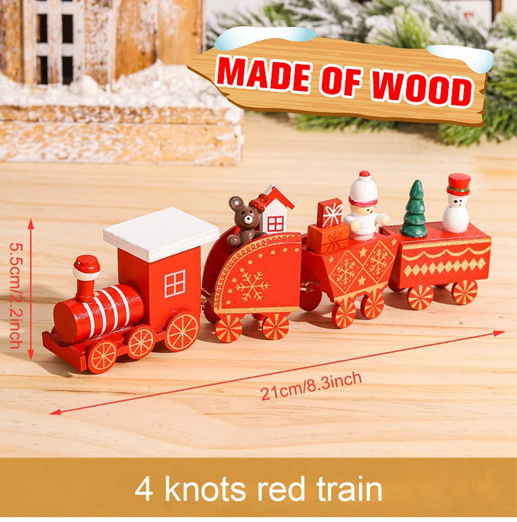 Christmas Wooden Train – Festive Holiday Ornament for Home & Gifts 2025–2026