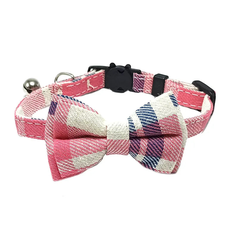 Christmas Pet Bow Tie Collar – Elegant Holiday Accessory for Dogs & Cats