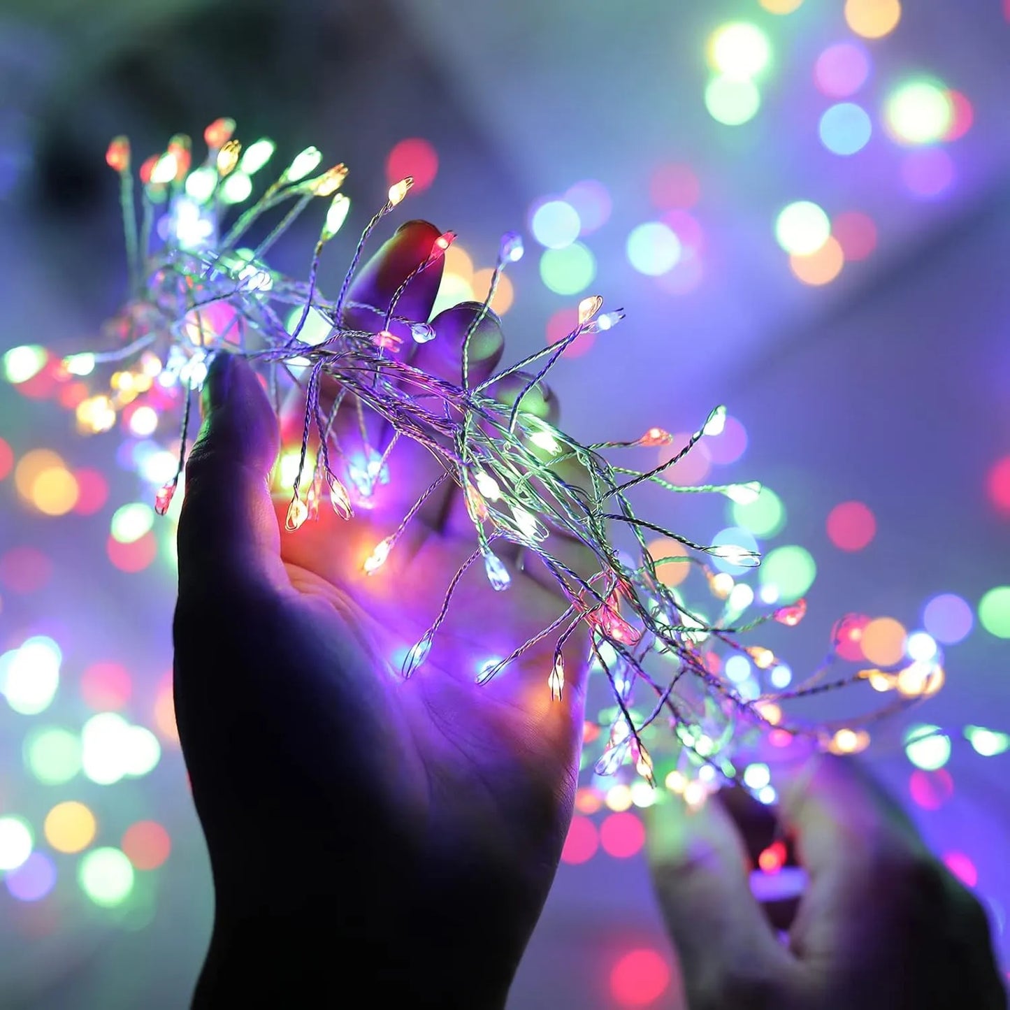 Firecracker LED String Lights – USB Powered Fairy Lights with Remote for Christmas & Parties