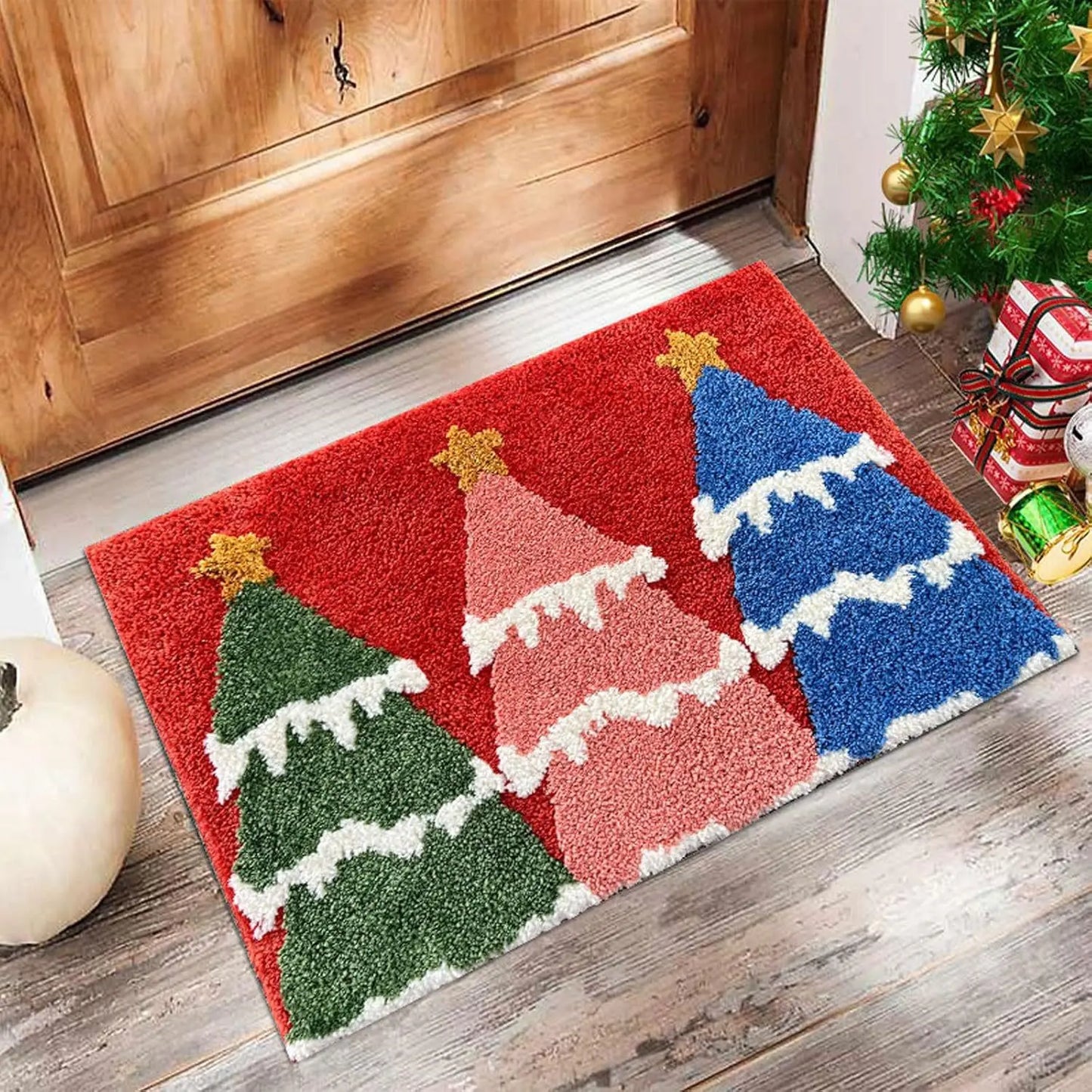 Merry Christmas Door Mat – Santa Claus Holiday Carpet for Home & Outdoor 2025–2026
