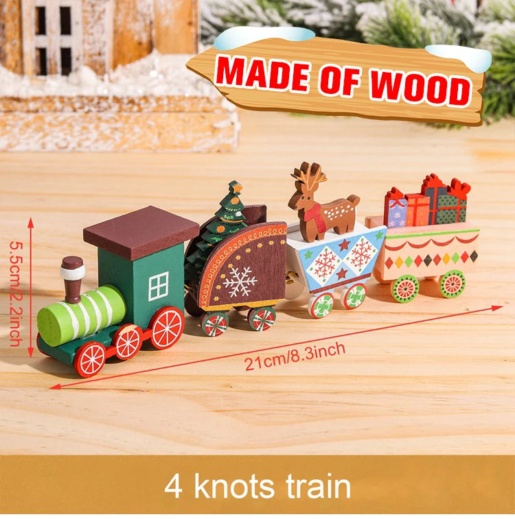 Christmas Wooden Train – Festive Holiday Ornament for Home & Gifts 2025–2026