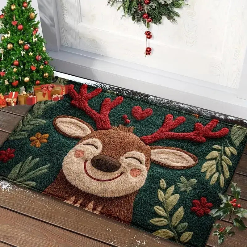 Merry Christmas Door Mat – Santa Claus Holiday Carpet for Home & Outdoor 2025–2026