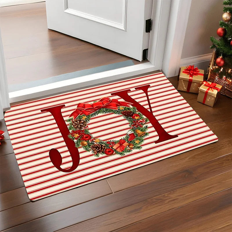 Merry Christmas Door Mat – Santa Claus Holiday Carpet for Home & Outdoor 2025–2026