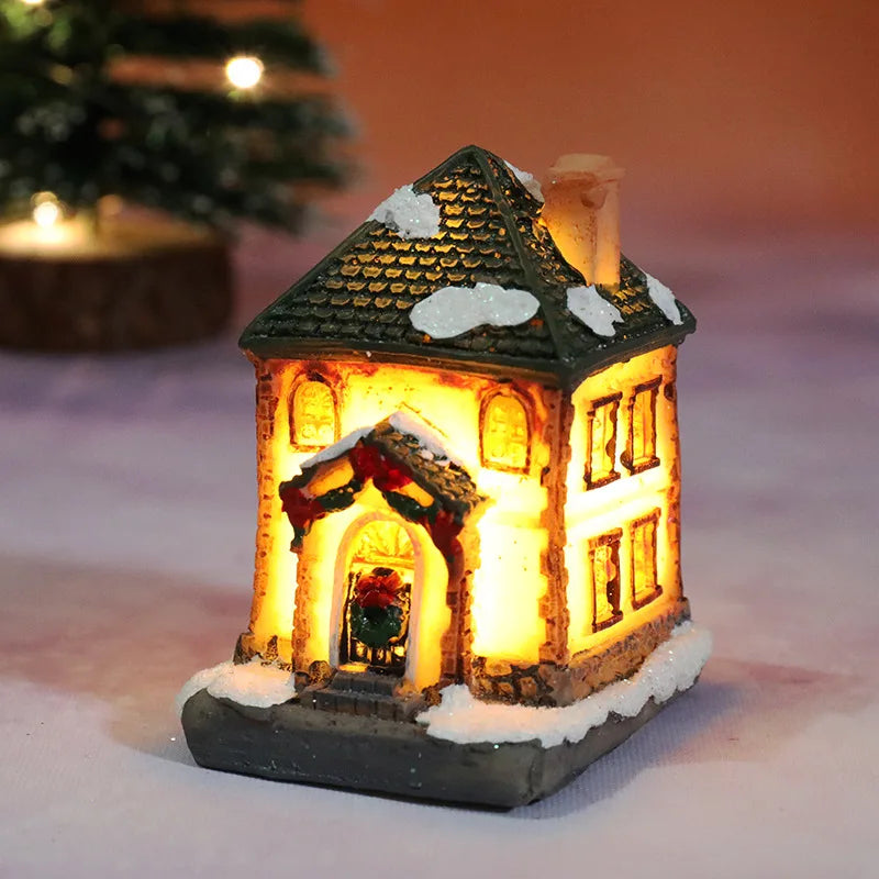 Christmas House LED Night Light – Battery-Powered Holiday Décor & Kids Gift 2025