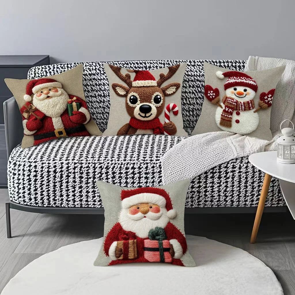 Christmas Cushion Covers – Cozy Holiday Pillowcases for Festive Home Décor - 45cm