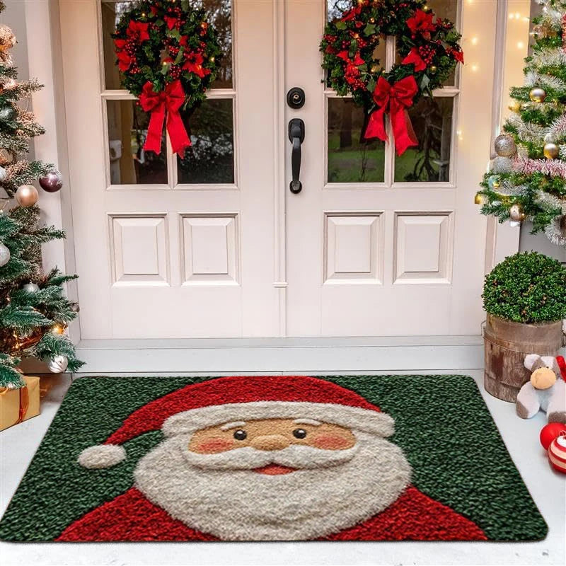 Merry Christmas Door Mat – Santa Claus Holiday Carpet for Home & Outdoor 2025–2026