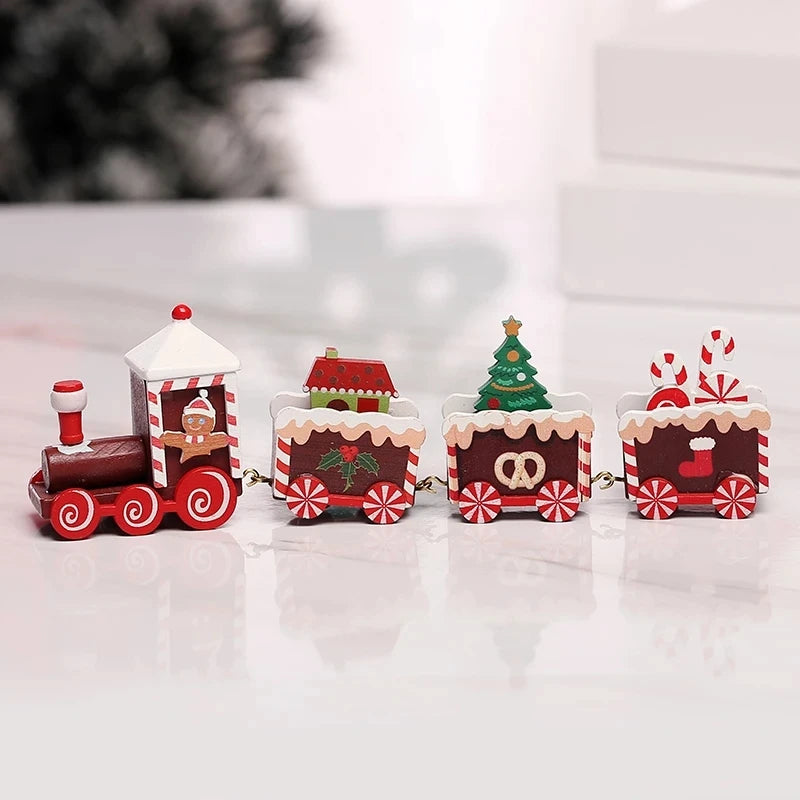 Christmas Wooden Train – Festive Holiday Ornament for Home & Gifts 2025–2026