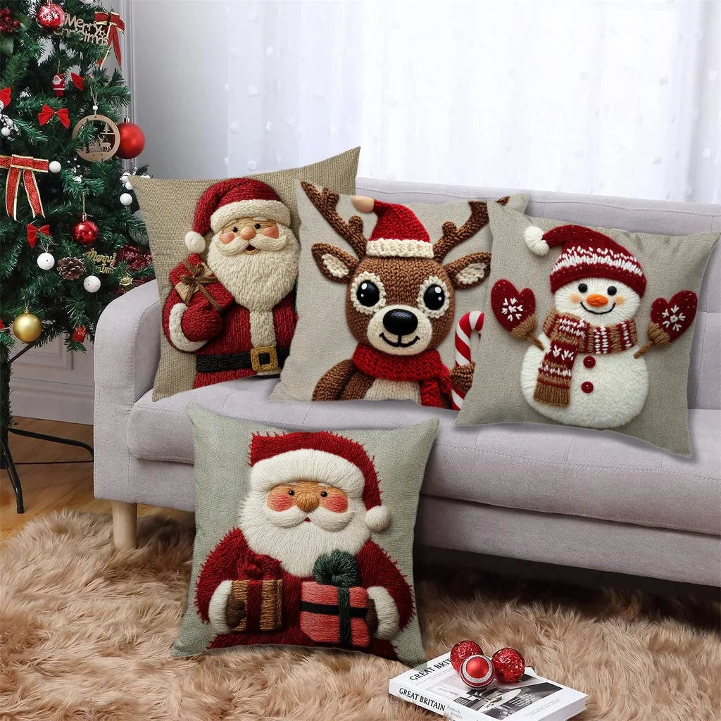 Christmas Cushion Covers – Cozy Holiday Pillowcases for Festive Home Décor - 45cm