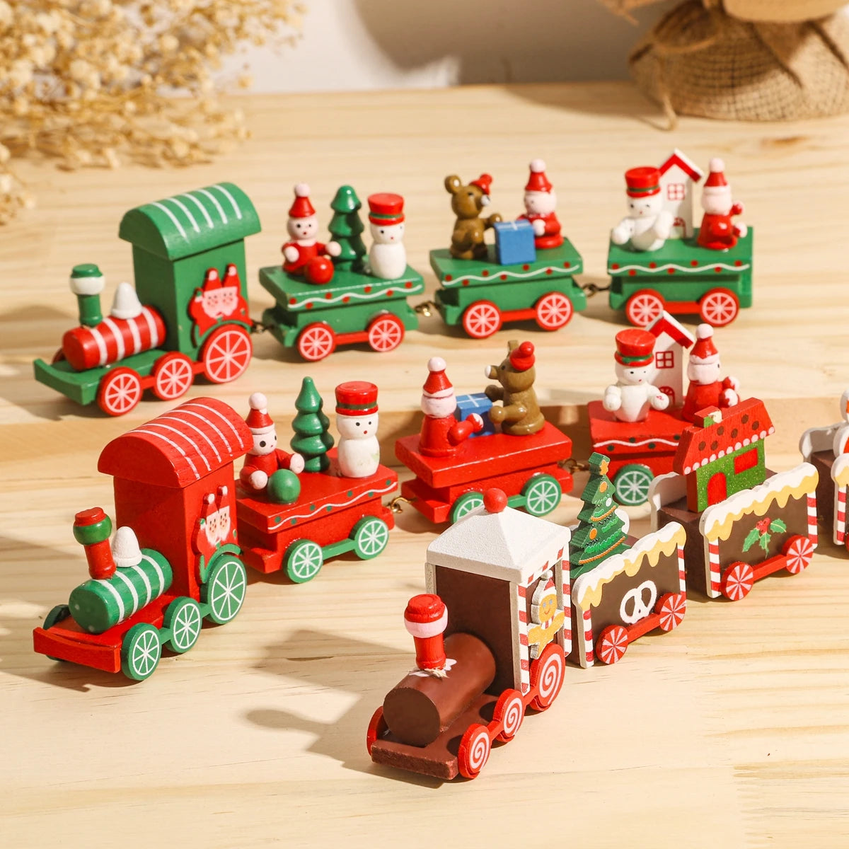 Christmas Wooden Train – Festive Holiday Ornament for Home & Gifts 2025–2026