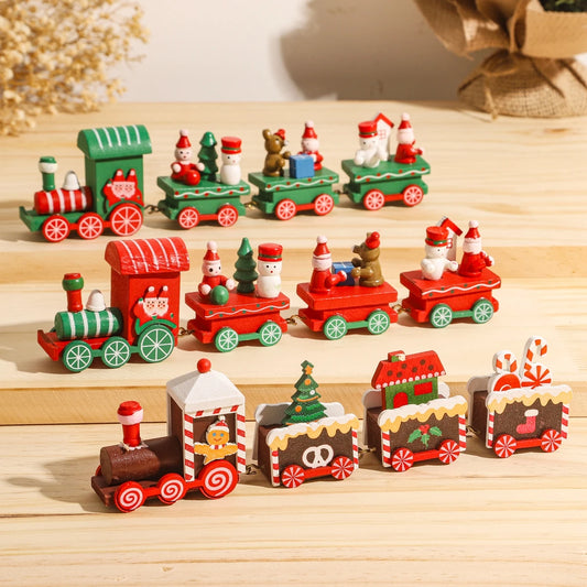 Christmas Wooden Train – Festive Holiday Ornament for Home & Gifts 2025–2026