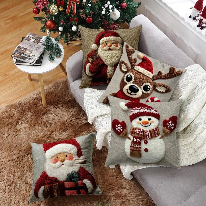 Christmas Cushion Covers – Cozy Holiday Pillowcases for Festive Home Décor - 45cm