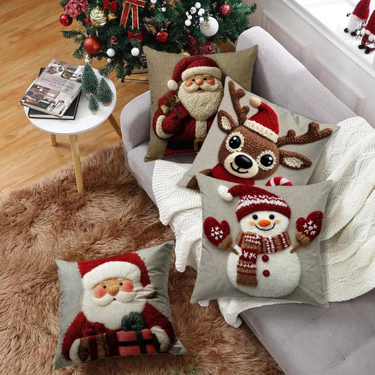 Christmas Cushion Covers – Cozy Holiday Pillowcases for Festive Home Décor - 45cm