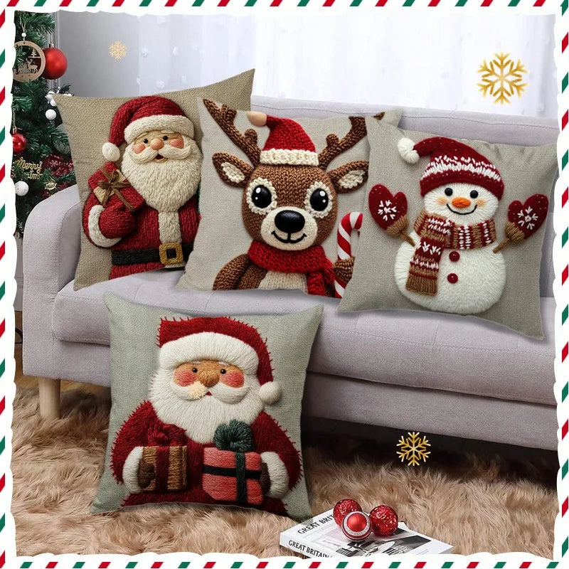 Christmas Cushion Covers – Cozy Holiday Pillowcases for Festive Home Décor - 45cm