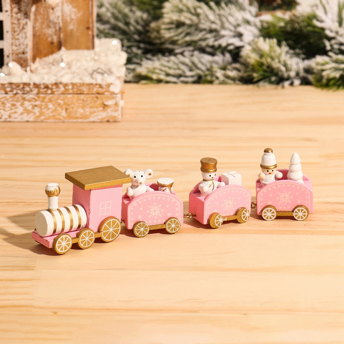 Christmas Wooden Train – Festive Holiday Ornament for Home & Gifts 2025–2026