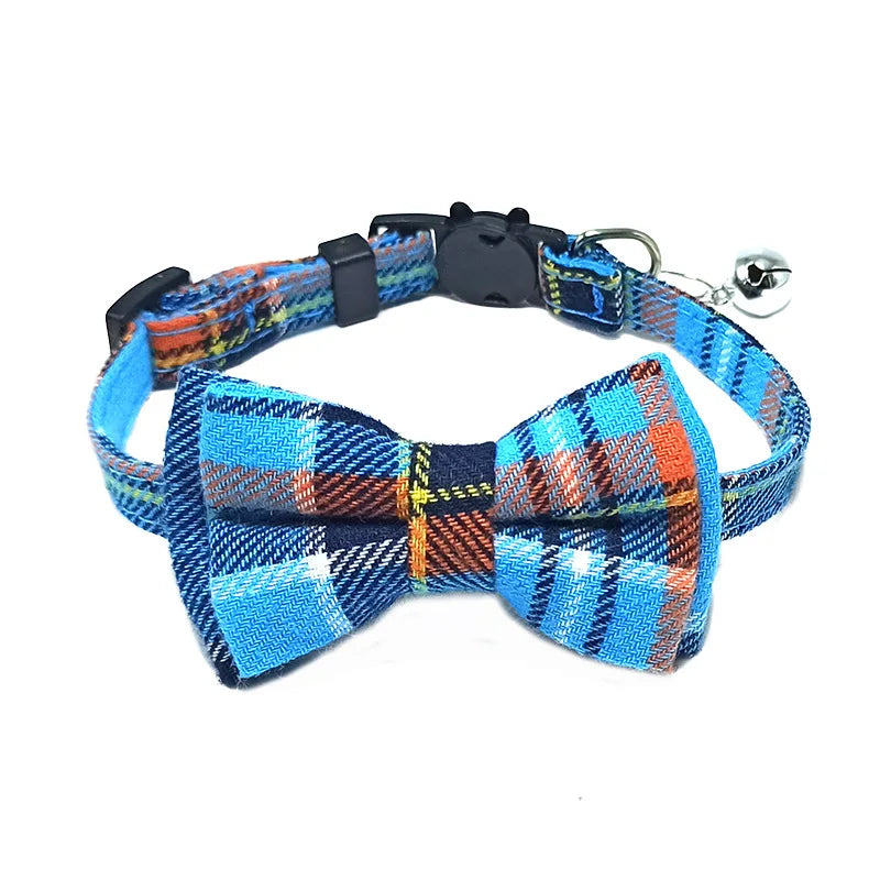 Christmas Pet Bow Tie Collar – Elegant Holiday Accessory for Dogs & Cats