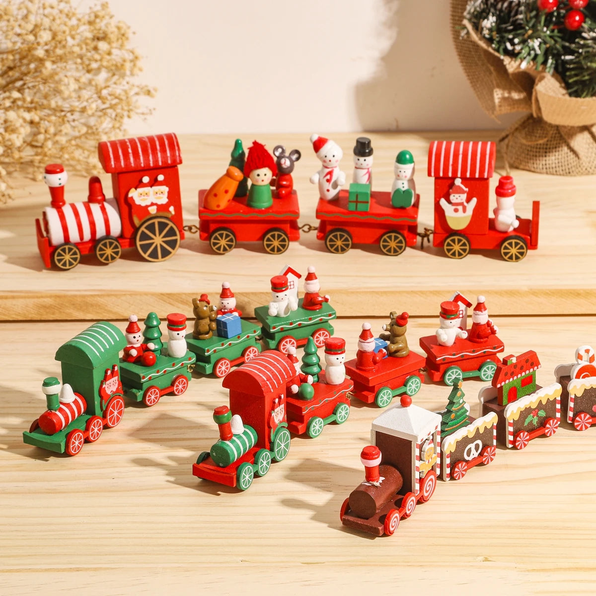Christmas Wooden Train – Festive Holiday Ornament for Home & Gifts 2025–2026
