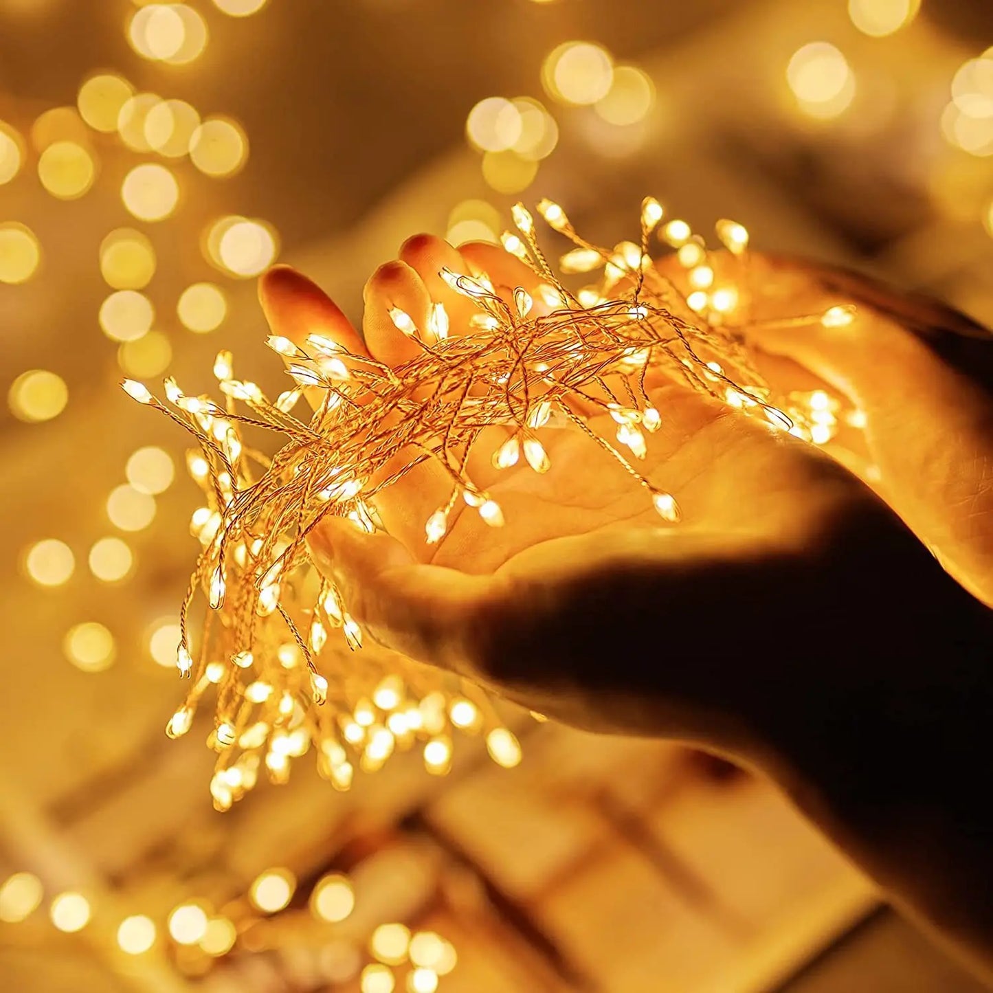 Firecracker LED String Lights – USB Powered Fairy Lights with Remote for Christmas & Parties