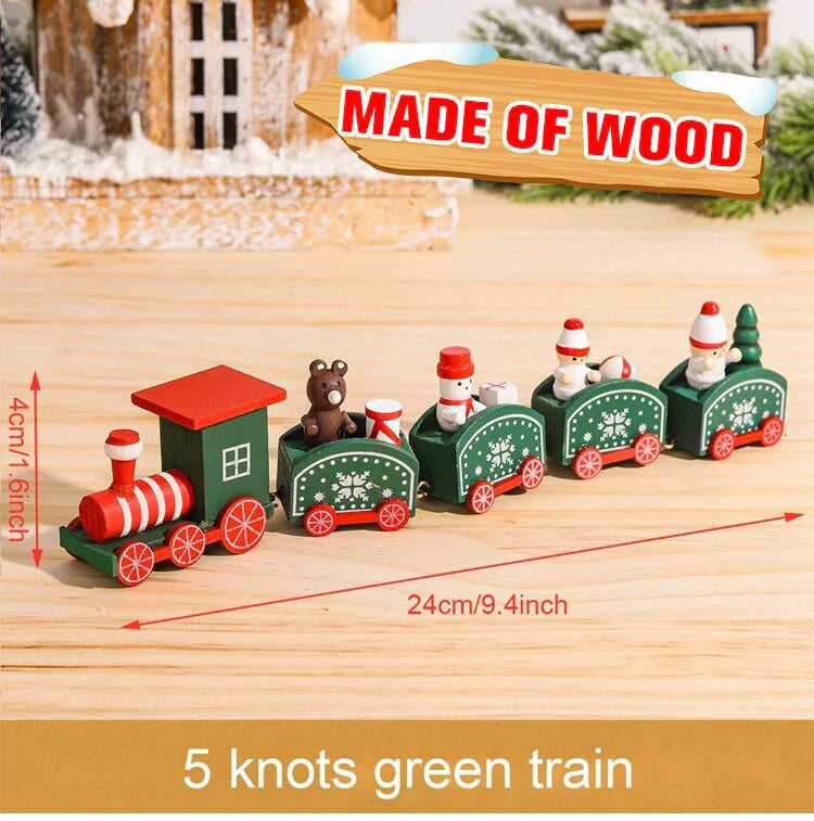 Christmas Wooden Train – Festive Holiday Ornament for Home & Gifts 2025–2026